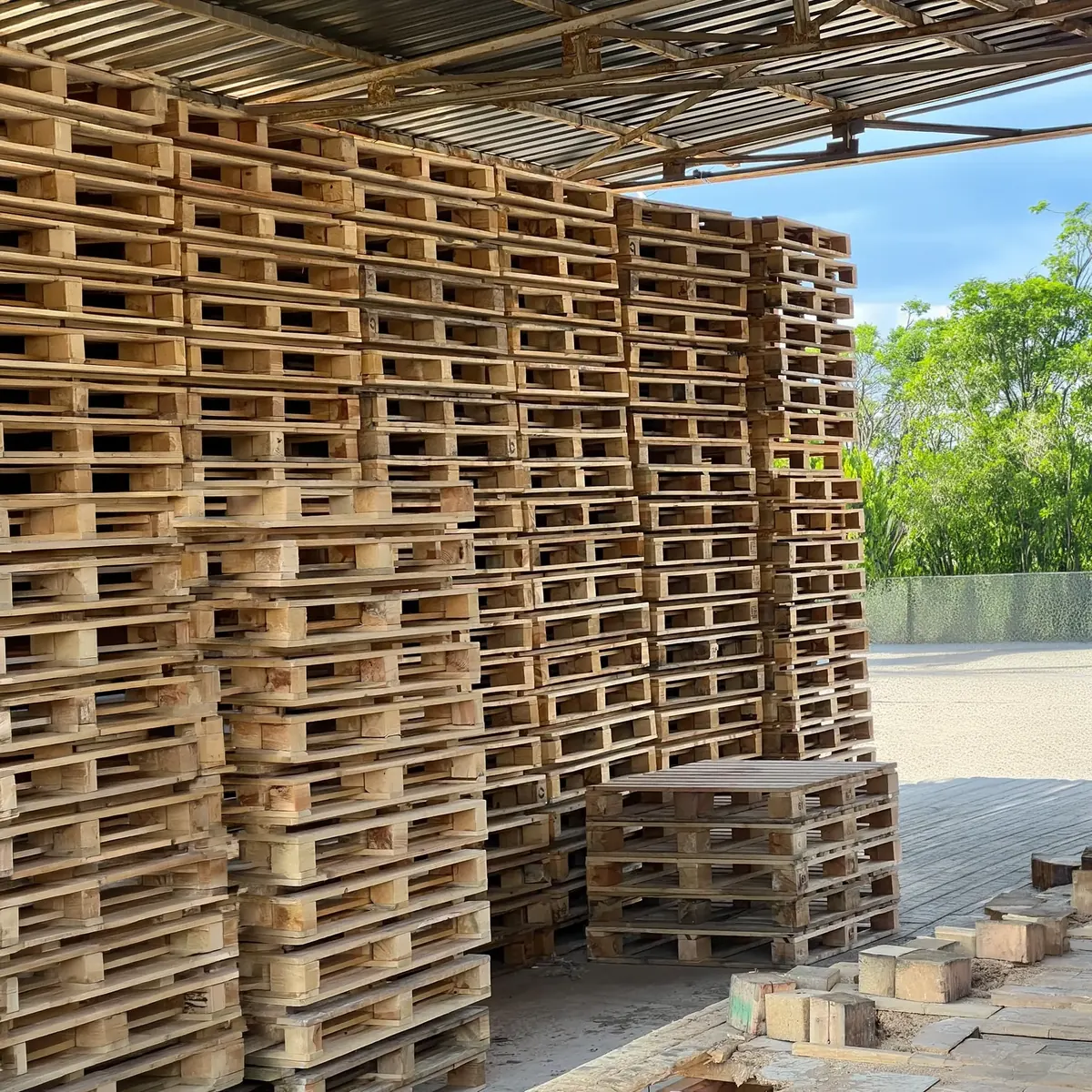 100×120 Isıl İşlemli 9 Tahta Şişecam Palet